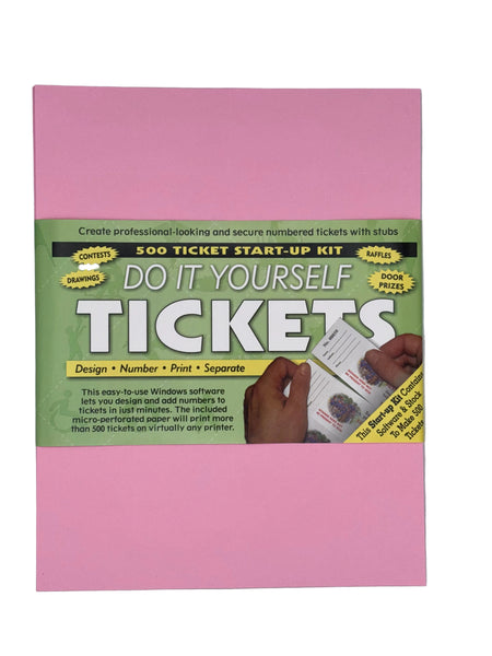 Do-It-Yourself Perforated Raffle Ticket Paper