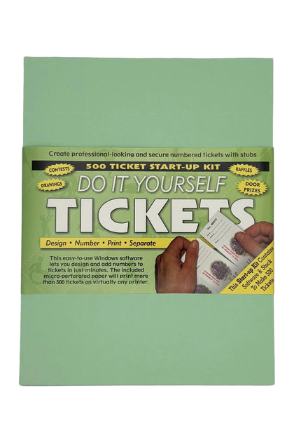 Do-It-Yourself Perforated Raffle Ticket Paper